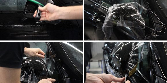 Оклейка бронепленкой передней части кузова+ уборка салона «Люкс»